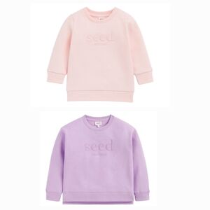 Seed Heritage Blush Pink and Lavender Sweatshirts 3T